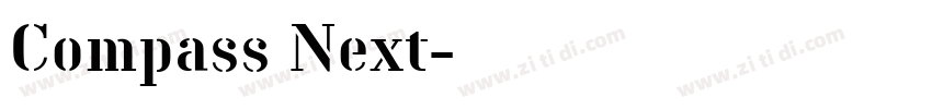 Compass Next字体转换